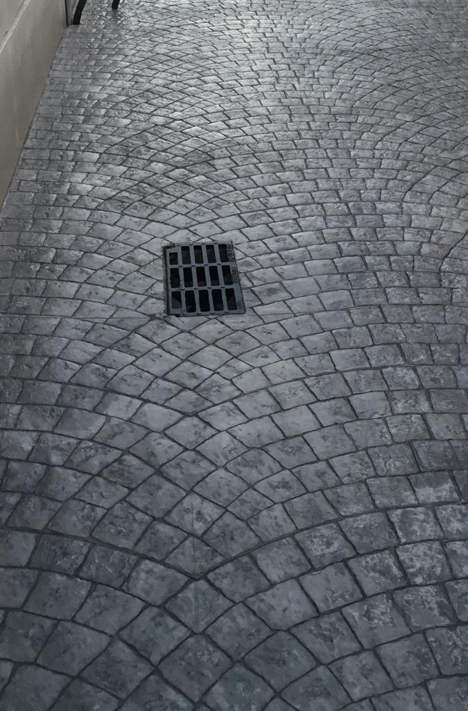 Hormigón impreso abanico en Granada